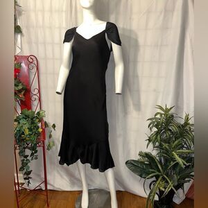 Lauren by Ralph Lauren Black Evening Slip Dress